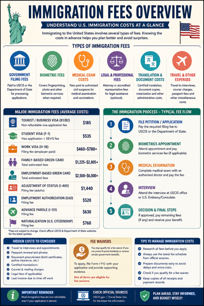 Immigration Fees Overview