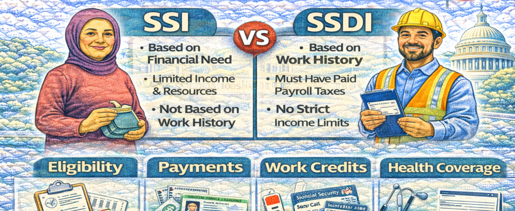What Is the Difference Between SSI and SSDI