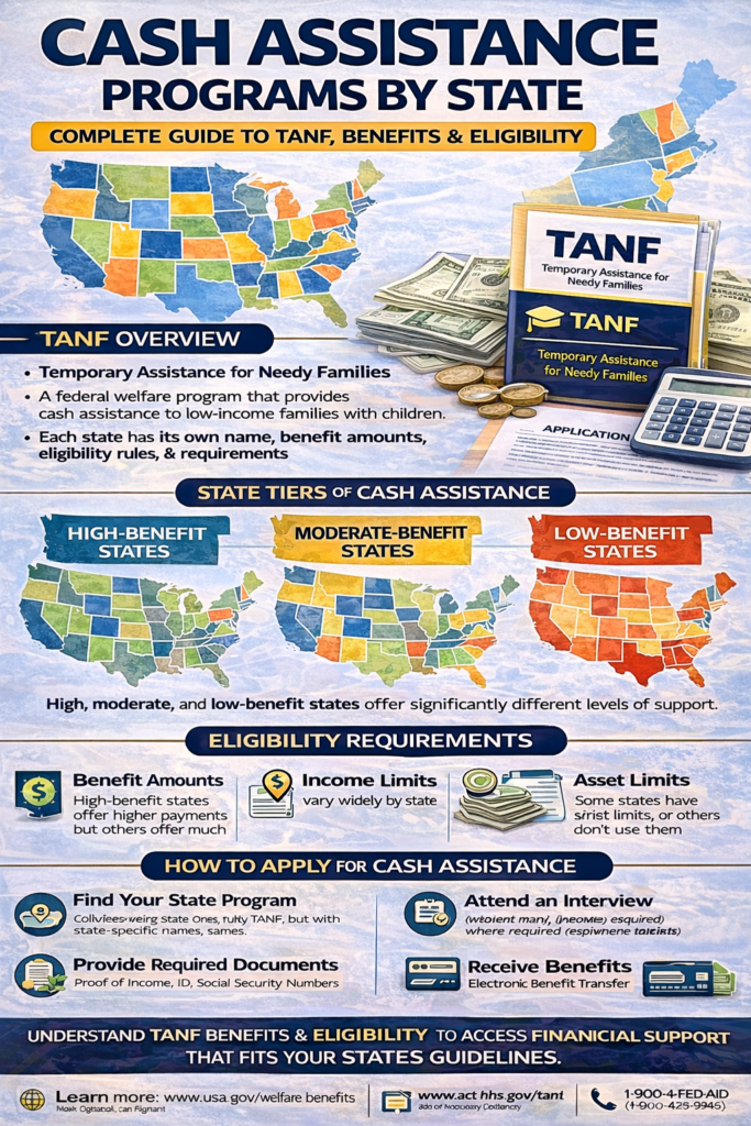 Cash Assistance Programs by State: Complete Guide to TANF Benefits and ...